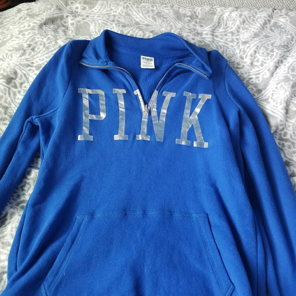 PINK quarter zip sweatshirt